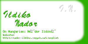 ildiko nador business card